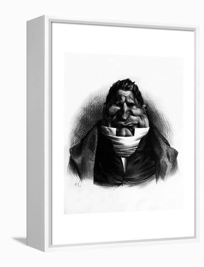 Pot-De-Naz, Caricature from 'Le Charivari', May 2, 1833-Honore Daumier-Framed Premier Image Canvas