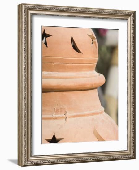 Pot Detail, Dubai, United Arab Emirates, Middle East-Amanda Hall-Framed Photographic Print