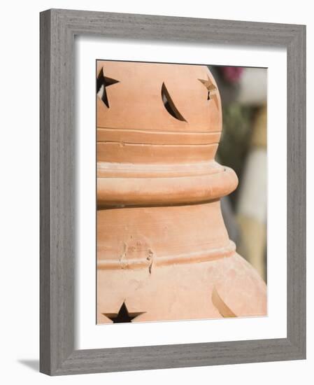 Pot Detail, Dubai, United Arab Emirates, Middle East-Amanda Hall-Framed Photographic Print