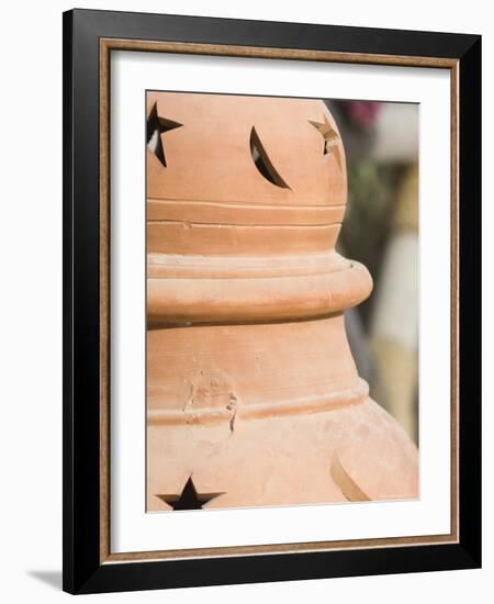 Pot Detail, Dubai, United Arab Emirates, Middle East-Amanda Hall-Framed Photographic Print