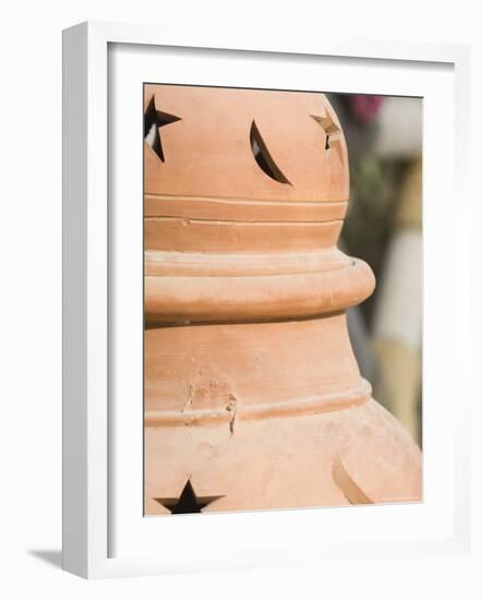 Pot Detail, Dubai, United Arab Emirates, Middle East-Amanda Hall-Framed Photographic Print