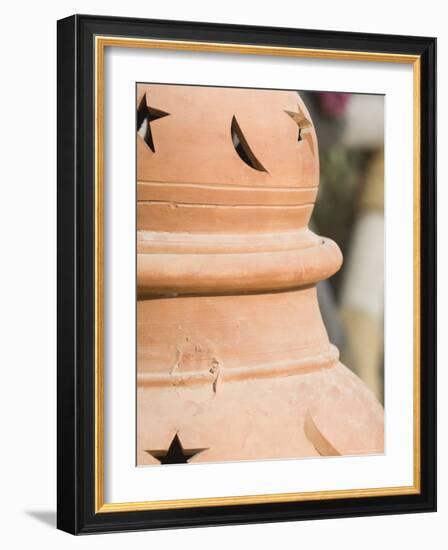 Pot Detail, Dubai, United Arab Emirates, Middle East-Amanda Hall-Framed Photographic Print