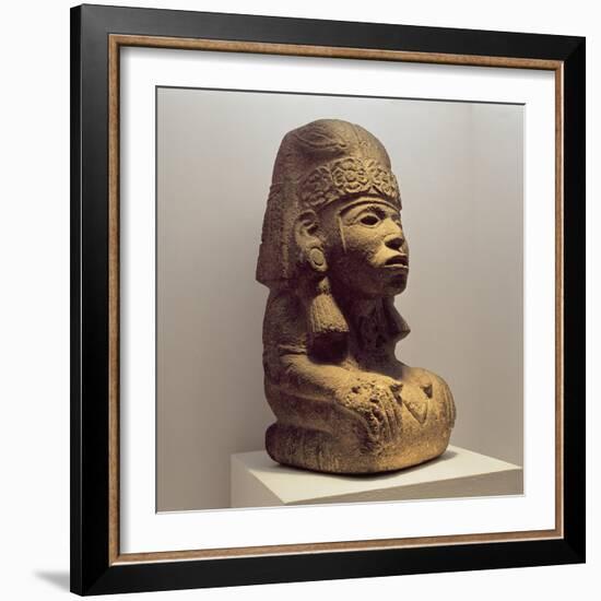 Pot in the Form of a Kneeling Figure, 800-1200-Mayan-Framed Giclee Print