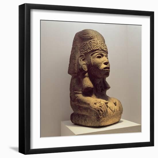 Pot in the Form of a Kneeling Figure, 800-1200-Mayan-Framed Giclee Print