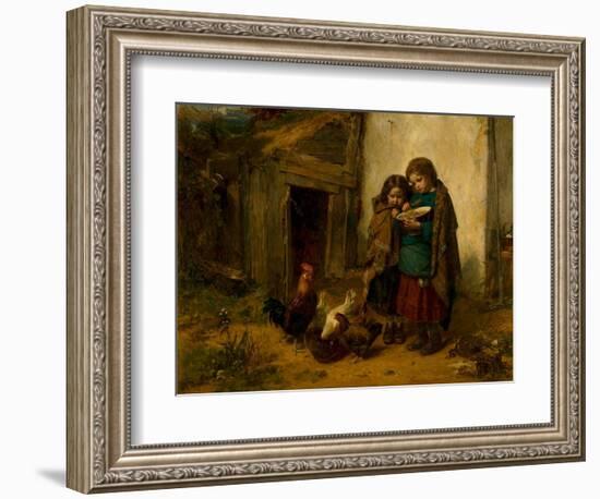 Pot Luck, 1866 (Oil on Canvas)-Thomas Faed-Framed Giclee Print