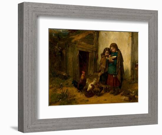 Pot Luck, 1866 (Oil on Canvas)-Thomas Faed-Framed Giclee Print