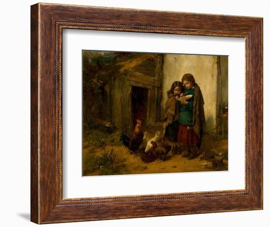 Pot Luck, 1866 (Oil on Canvas)-Thomas Faed-Framed Giclee Print