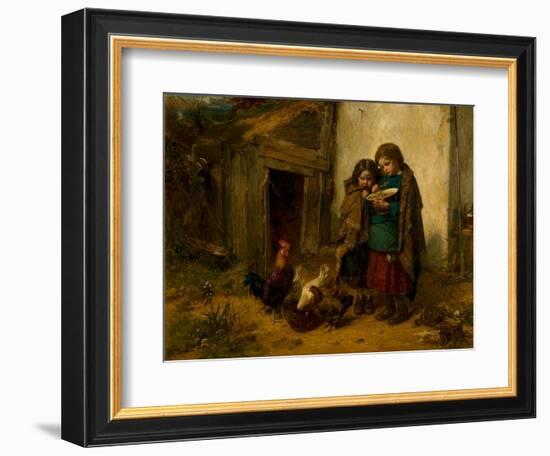 Pot Luck, 1866 (Oil on Canvas)-Thomas Faed-Framed Giclee Print