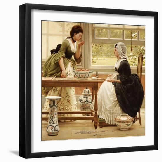 Pot-Pourri, circa 1874-George Dunlop Leslie-Framed Giclee Print