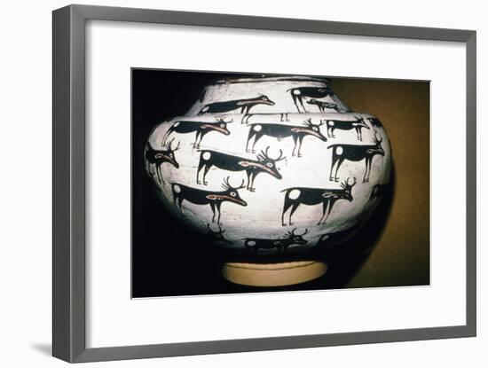 Pot Showing Deer, Zuni Tribe, Pueblo Indian-Unknown-Framed Giclee Print