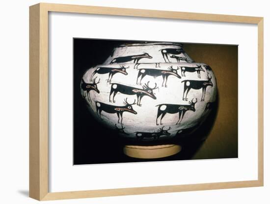 Pot Showing Deer, Zuni Tribe, Pueblo Indian-Unknown-Framed Giclee Print