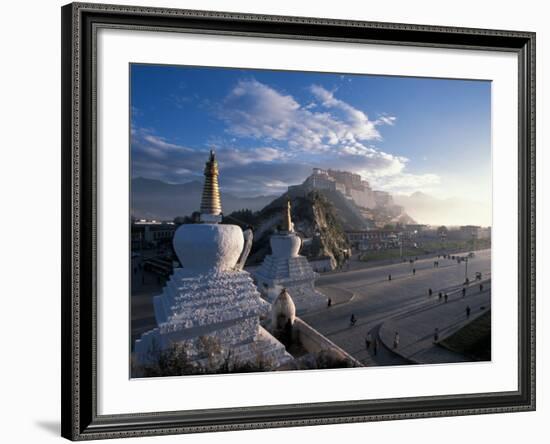 Potala at Sunrise, Lhasa, Tibet-Vassi Koutsaftis-Framed Photographic Print