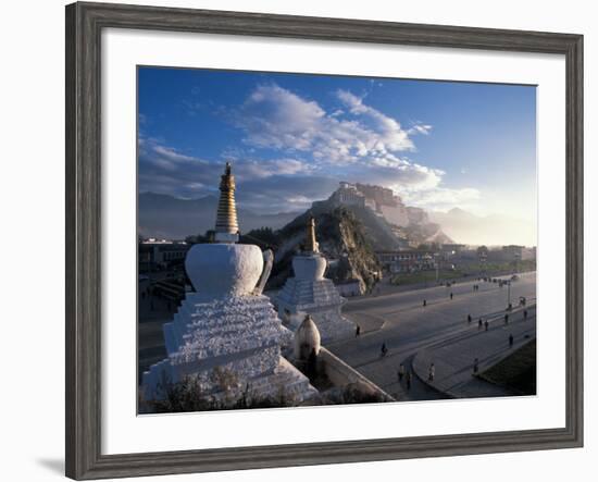 Potala at Sunrise, Lhasa, Tibet-Vassi Koutsaftis-Framed Photographic Print