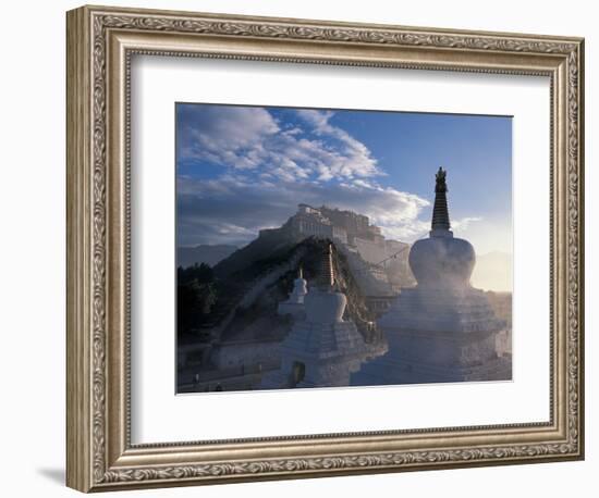 Potala at Sunrise, Lhasa, Tibet-Vassi Koutsaftis-Framed Photographic Print