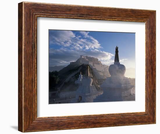 Potala at Sunrise, Lhasa, Tibet-Vassi Koutsaftis-Framed Photographic Print