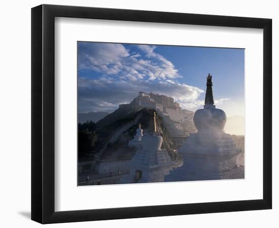 Potala at Sunrise, Lhasa, Tibet-Vassi Koutsaftis-Framed Photographic Print