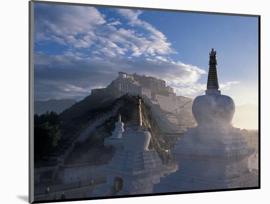 Potala at Sunrise, Lhasa, Tibet-Vassi Koutsaftis-Mounted Photographic Print