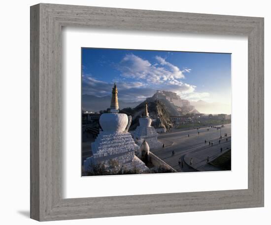 Potala at Sunrise, Lhasa, Tibet-Vassi Koutsaftis-Framed Photographic Print