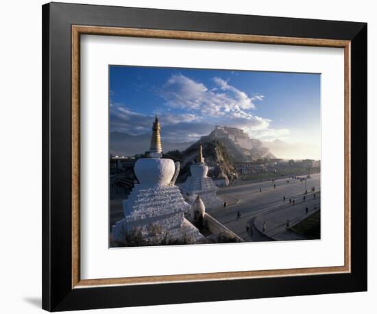 Potala at Sunrise, Lhasa, Tibet-Vassi Koutsaftis-Framed Photographic Print