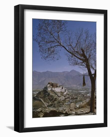 Potala Palace from Yuwang Shan Mountain, Lhasa, Tibet, China, Asia-Nigel Blythe-Framed Photographic Print