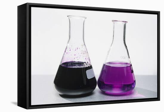 Potassium Manganate Solution-Andrew Lambert-Framed Premier Image Canvas