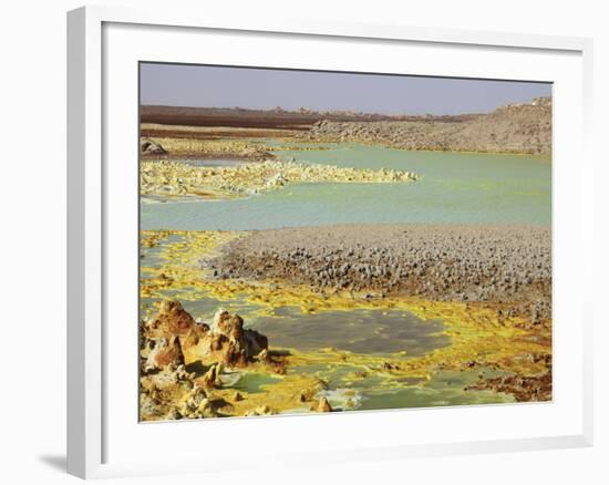 Potassium Salt Deposits, Dallol Geothermal Area, Danakil Depression, Ethiopia-Stocktrek Images-Framed Photographic Print