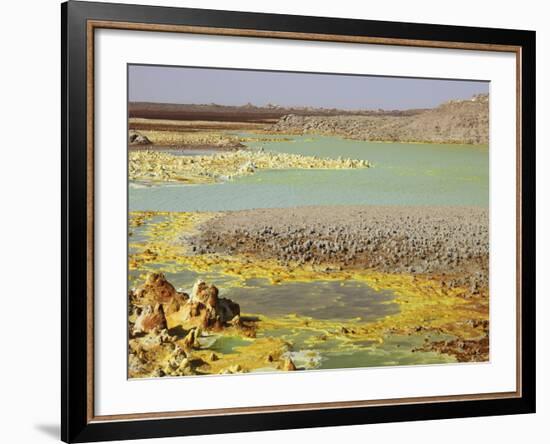 Potassium Salt Deposits, Dallol Geothermal Area, Danakil Depression, Ethiopia-Stocktrek Images-Framed Photographic Print