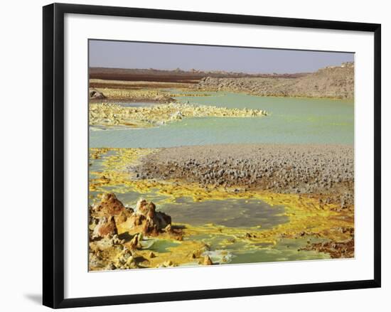 Potassium Salt Deposits, Dallol Geothermal Area, Danakil Depression, Ethiopia-Stocktrek Images-Framed Photographic Print