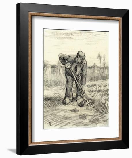 Potato Gatherer, 1885-Vincent van Gogh-Framed Giclee Print