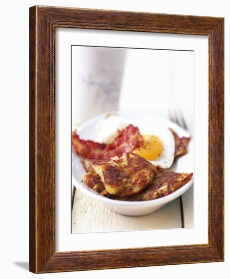 Potato Pancake with Fried Egg and Bacon-Marc O^ Finley-Framed Photographic Print