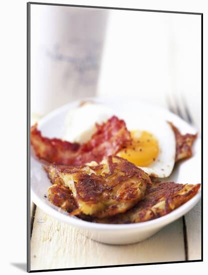 Potato Pancake with Fried Egg and Bacon-Marc O^ Finley-Mounted Photographic Print