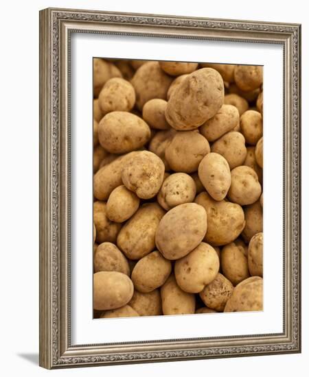 Potatoes at Sunday Morning Market, Pollenca, Tramuntana, Mallorca, Spain-Andrew Stewart-Framed Photographic Print