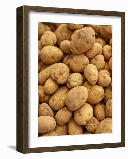 Potatoes at Sunday Morning Market, Pollenca, Tramuntana, Mallorca, Spain-Andrew Stewart-Framed Photographic Print