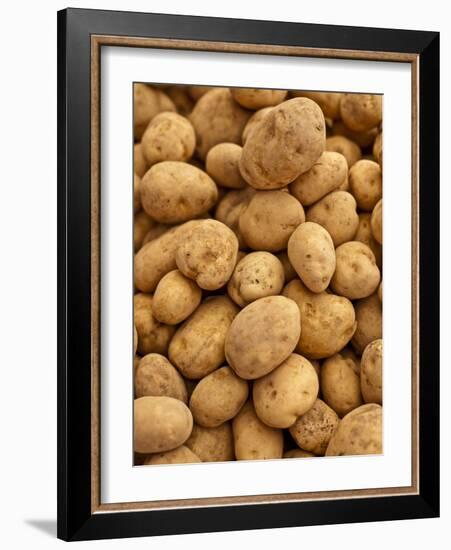 Potatoes at Sunday Morning Market, Pollenca, Tramuntana, Mallorca, Spain-Andrew Stewart-Framed Photographic Print