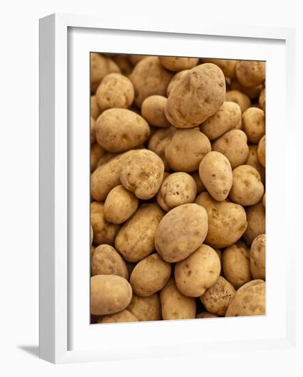 Potatoes at Sunday Morning Market, Pollenca, Tramuntana, Mallorca, Spain-Andrew Stewart-Framed Photographic Print