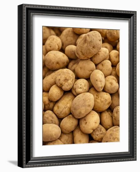 Potatoes at Sunday Morning Market, Pollenca, Tramuntana, Mallorca, Spain-Andrew Stewart-Framed Photographic Print