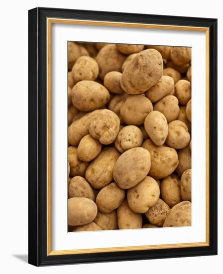 Potatoes at Sunday Morning Market, Pollenca, Tramuntana, Mallorca, Spain-Andrew Stewart-Framed Photographic Print
