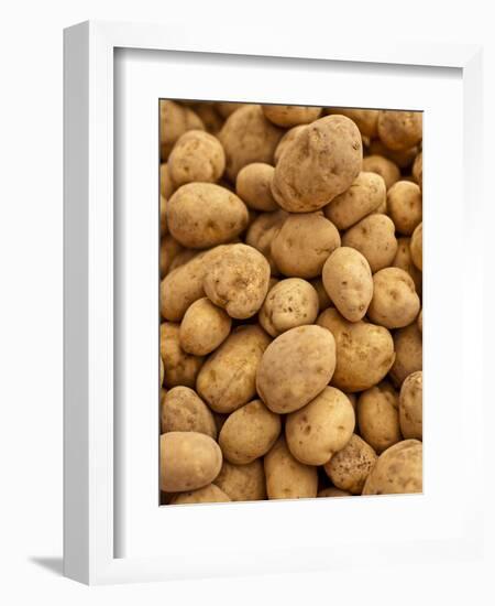 Potatoes at Sunday Morning Market, Pollenca, Tramuntana, Mallorca, Spain-Andrew Stewart-Framed Photographic Print