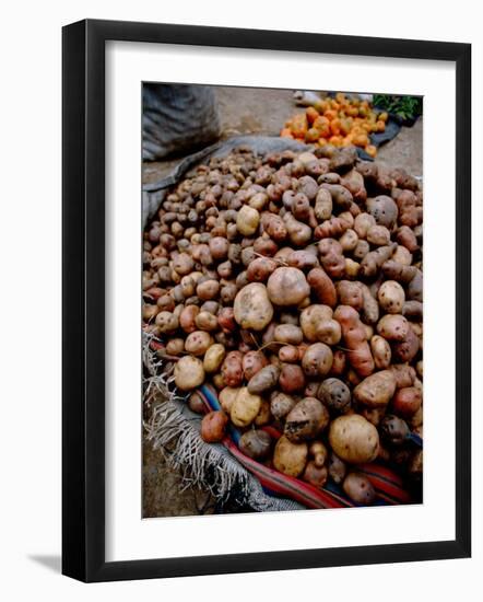 Potatoes in Local Farmer's Market, Ollantaytambo, Peru-Cindy Miller Hopkins-Framed Photographic Print