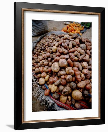 Potatoes in Local Farmer's Market, Ollantaytambo, Peru-Cindy Miller Hopkins-Framed Photographic Print