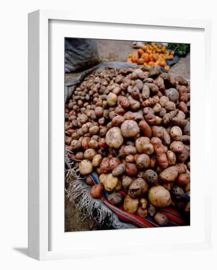 Potatoes in Local Farmer's Market, Ollantaytambo, Peru-Cindy Miller Hopkins-Framed Photographic Print