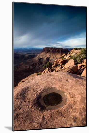 Pothole And Morning Light At Canyonlands National Park, Utah-Lindsay Daniels-Mounted Photographic Print