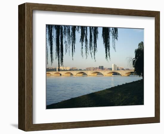 Potomac River and the Arlington Memorial Bridge, Washington D.C., USA-James Green-Framed Photographic Print