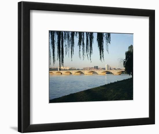 Potomac River and the Arlington Memorial Bridge, Washington D.C., USA-James Green-Framed Photographic Print