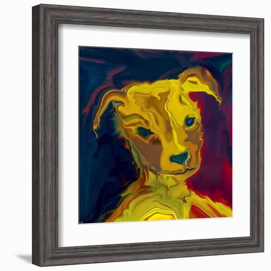 Potrait-of-a-Puppy-Rabi Khan-Framed Art Print