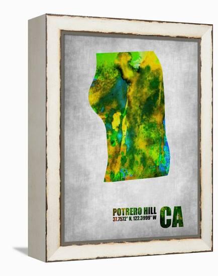 Potrero Hill California-NaxArt-Framed Stretched Canvas