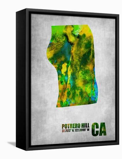 Potrero Hill California-NaxArt-Framed Stretched Canvas