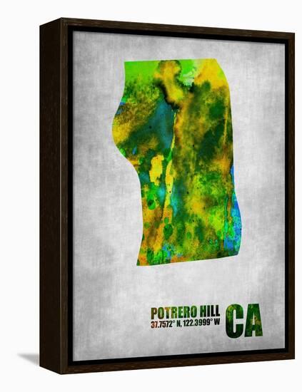 Potrero Hill California-NaxArt-Framed Stretched Canvas