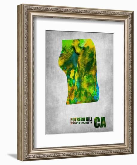 Potrero Hill California-NaxArt-Framed Art Print