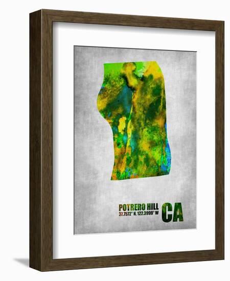Potrero Hill California-NaxArt-Framed Art Print